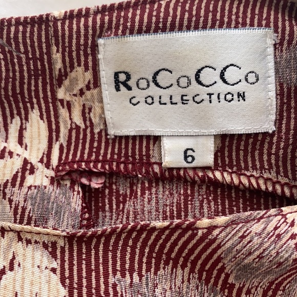 Vintage leaf motif sleeveless top - Picture 5 of 6